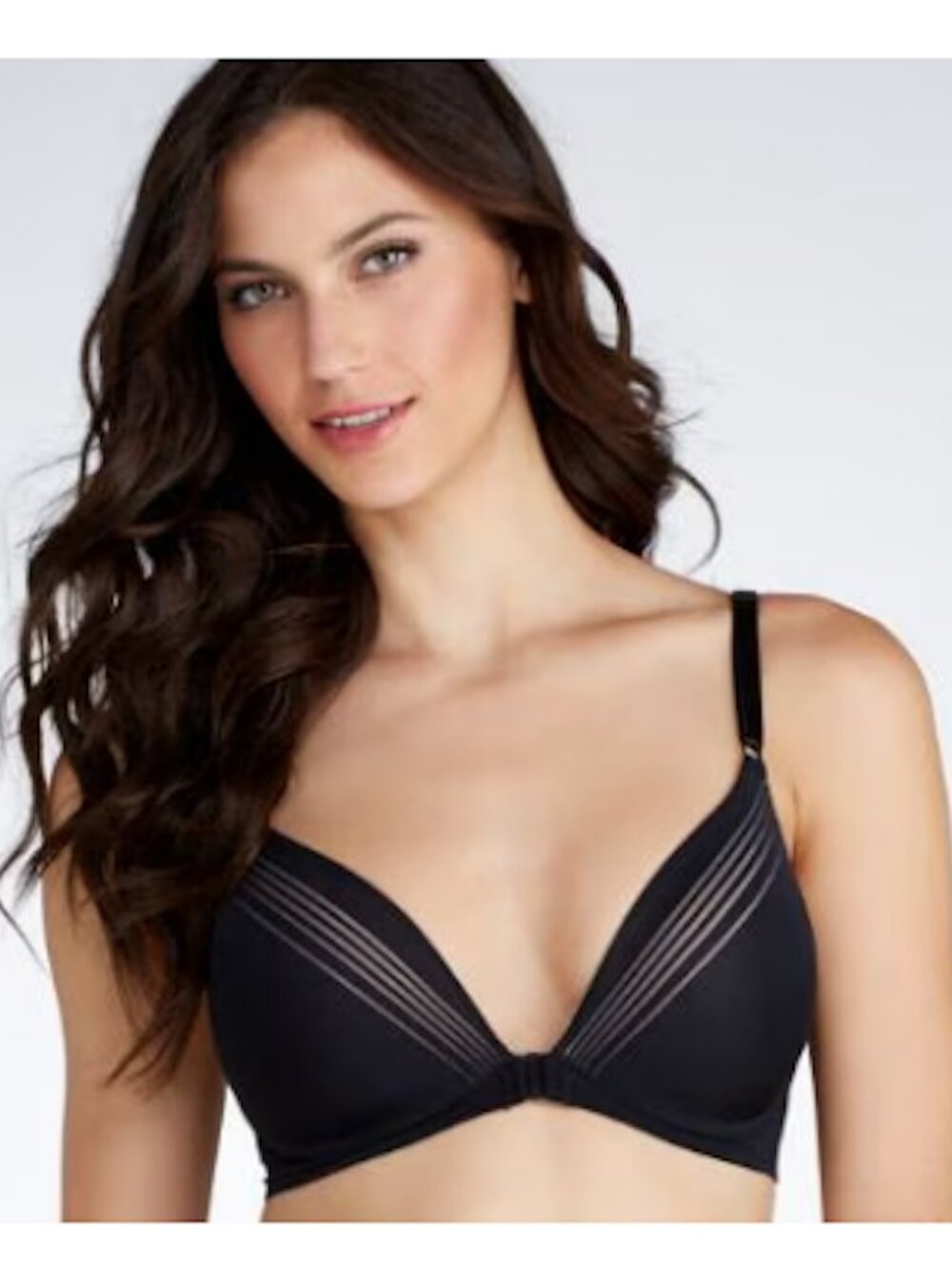 WARNER'S No Pinching No Problems Wire Free Front Close Plunge Comfort Bra 36B